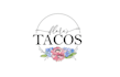 modern taco restaurant flowers bright fun logo