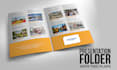 design a unique and eye catching presentation folder