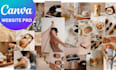 design canva website, template, flyer, pdf, presentation