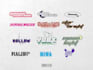 design costume y2k logo text design