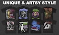 create an edgy and unique streetwear tshirt design