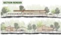 render master plan, section and elevation in photoshop