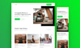 do website ui ux design, landing page design with figma