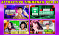 design an attractive youtube thumbnail