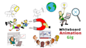 create a custom whiteboard animation, whiteboard explainer doodle video