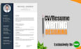 design, write ats resume, cover letter and optimize linkedin