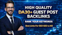 publish SEO guest post articles and build backlinks