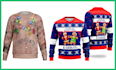 create amazing ugly christmas sweater, sweatshirt design