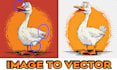 make vector file for your ai image and fix flaws and text