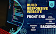 build your website development as full stack developer and design with react