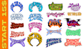 create custom font retro edgy y2k with groovy style