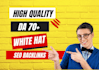 build high quality do follow SEO backlinks white hat contextual link building