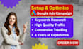 setup and optimize your google ads campaigns , PPC campaign