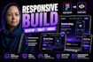 convert figma to website pixel perfect responsive build