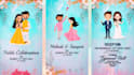 make elegant indian wedding invitation video