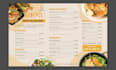 do restaurant menu cards with creative design