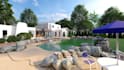 do photorealistic backyard, garden and pool 3d renderings