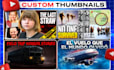 design eye catching horror youtube thumbnails for high CTR