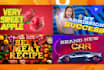 design amazing attractive youtube thumbnail