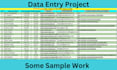 do web scraping, data mining, copy paste
