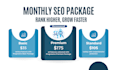 do complete monthly SEO service with high quality backlinks