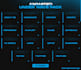 design blue animated stream overlay pack for twitch obs