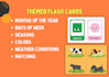 design custom themed preschool flash cards