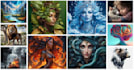create concept art with midjourney, and leonardo ai