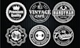 design retro, vintage, badge, patch, emblem, stamp, sticker logo