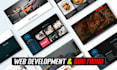 web design and fix HTML CSS javascript bootstrap responsive website