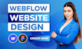 create a webflow landing page with all devices responsive