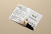 design product insert card, thank you card for your business