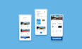 create mobile app UI UX modern design using figma