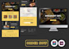 do modern responsive website UI UX design in figma