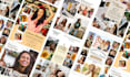 create a yearbook ad photocollage printable with unique editorial style