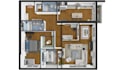 design 2d 3d floor plan, interior rendering with floorplanner or archicad