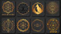 create sacred geometry logo and spiritual mystical designs
