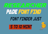 same identify any font finder very quickly find font