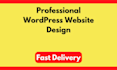 do website development, web design with wordpress