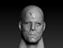 sculpt high quality head 3d model for 3d printing