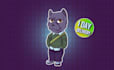 anthropomorphic character for merchandise