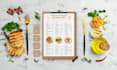 design professional restaurant menu