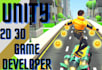 2d 3d unity game developer, game designer for unity game development prototype