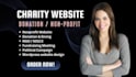 design charity website nonprofit donation fundraising political campaign website