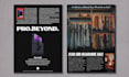 design creative 80s style retro vintage flyer or magazine ad