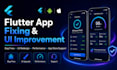 develop flutter mobile app for android and ios