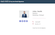 create professional clickable  and editable HTML email signature