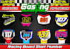 design racing number plate on your motocross and bmx