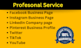 professional facebook business page creation service