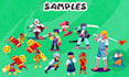 make an anime character pixel art